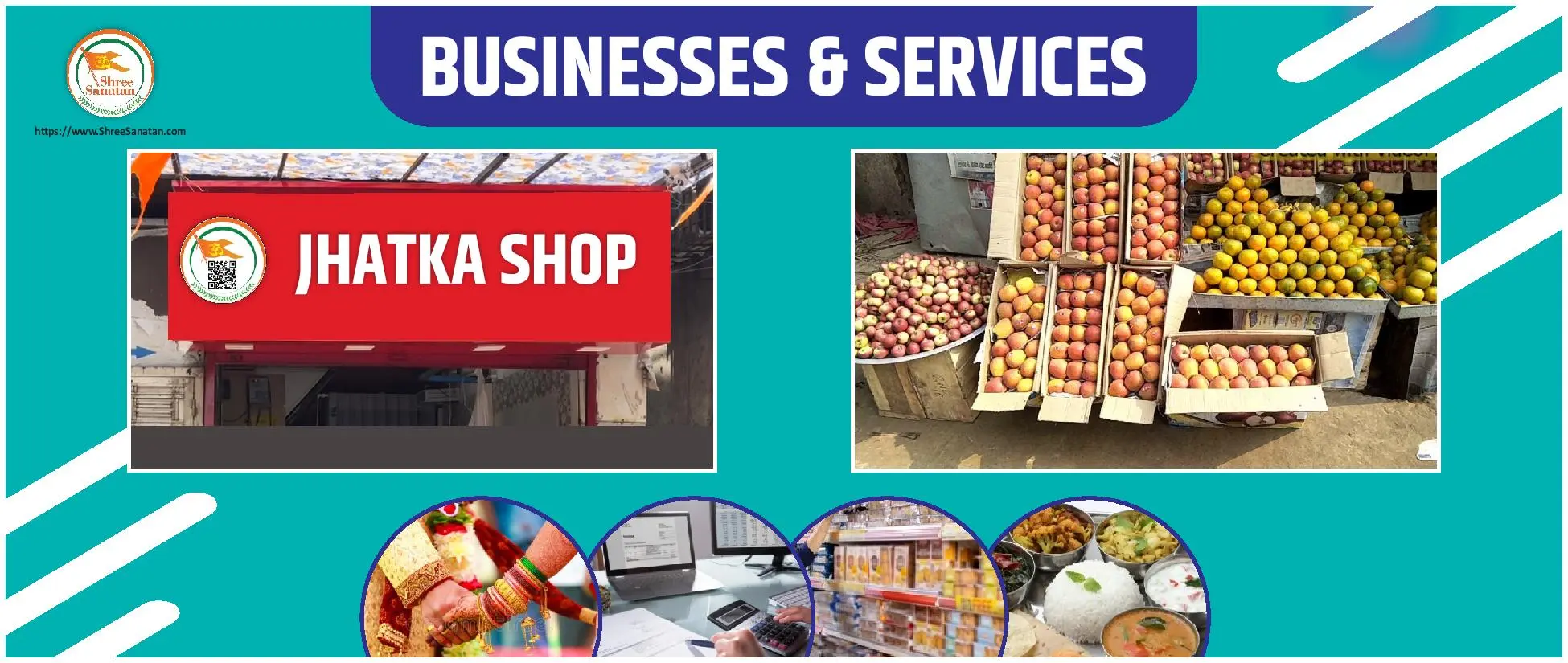 Businesses and services offered by Sanatani members.