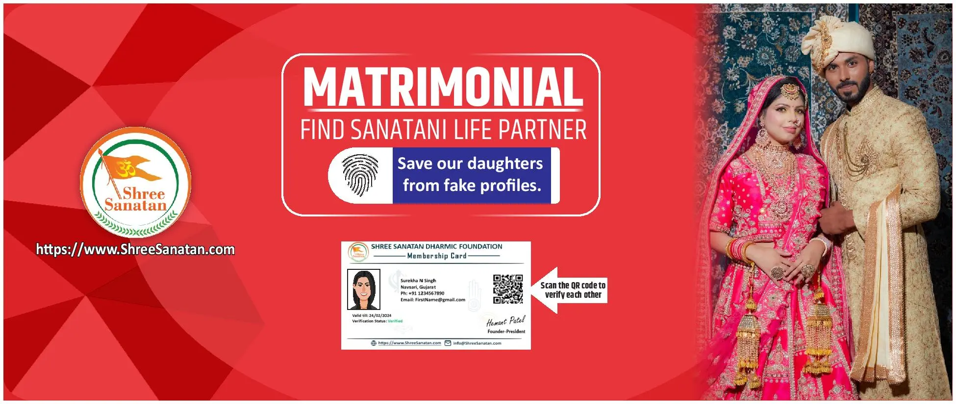 Search engine for Sanatan matrimonial services.